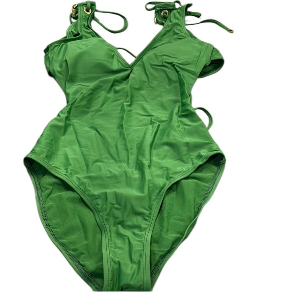 Hollie Watman Green One Piece Swimsuit